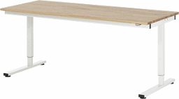 Zeige Details für Arbeitstisch Serie RHE, B 2000 x T 800 x H 740-1040 mm, Buche-Massiv-Platte 25 mm
 Bild von Arbeitstisch Serie RHE, B 2000 x T 800 x H 740-1040 mm, Buche-Massiv-Platte 25 mm
