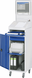 Bild von Computer-Schrank - Modell 61, B 450 x T 520 x H 1860 mm