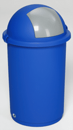 Zeige Details für Abfallbehälter aus Kunststoff, Farbe dunkelblau Bild von Abfallbehälter aus Kunststoff, Farbe dunkelblau