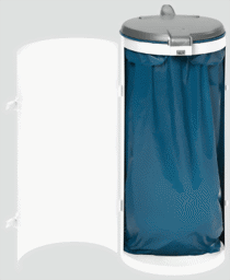 Zeige Details für Abfallsammler mit Einflügeltüre, weiss, für 110 Liter Abfallsäcke Bild von Abfallsammler mit Einflügeltüre, weiss, für 110 Liter Abfallsäcke