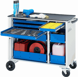 Zeige Details für Werkzeugwagen, B 1025 x T 520 x H 890 mm Bild von Werkzeugwagen, B 1025 x T 520 x H 890 mm