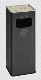 Zeige Details für Abfallsammler-Ascher-Kombination B 25 R, Farbe antik-silber
 Bild von Abfallsammler-Ascher-Kombination B 25 R, Farbe antik-silber