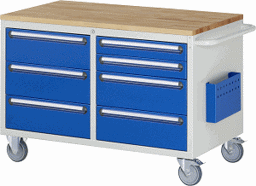 Zeige Details für Montagewagen Modell LL3.0.1, B 1145 x T 650 x H 795 mm, Buche-Top 25 mm Bild von Montagewagen Modell LL3.0.1, B 1145 x T 650 x H 795 mm, Buche-Top 25 mm