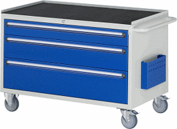 Zeige Details für Montagewagen Modell XXL3.16, B 1145 x T 650 x H 795mm, Metall-Top 25 mm mit Anti-Rutsch-Matte  Bild von Montagewagen Modell XXL3.16, B 1145 x T 650 x H 795mm, Metall-Top 25 mm mit Anti-Rutsch-Matte