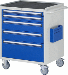 Zeige Details für Montagewagen Modell XL5.2, B 770 x T 650 x H 975 mm, Metall-Top 25 mm mit Anti-Rutsch-Matte Bild von Montagewagen Modell XL5.2, B 770 x T 650 x H 975 mm, Metall-Top 25 mm mit Anti-Rutsch-Matte