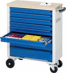 Zeige Details für Werkzeugwagen, B 700 x T 350 x H 860 mm Bild von Werkzeugwagen, B 700 x T 350 x H 860 mm