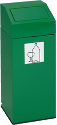 Zeige Details für WS 76 L, Farbe RAL 6001 grün für Glas, für 110 Liter Säcke Bild von WS 76 L, Farbe RAL 6001 grün für Glas, für 110 Liter Säcke