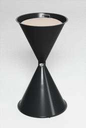 Zeige Details für Standascher anthrazit RAL 7021, für Hallen, Flure, Foyers und Warteräume
 Bild von Standascher anthrazit RAL 7021, für Hallen, Flure, Foyers und Warteräume