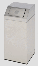 Zeige Details für Abfallsammler Edelstahl geschliffen 48 Liter Inhalt
 Bild von Abfallsammler Edelstahl geschliffen 48 Liter Inhalt