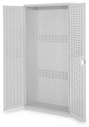 Zeige Details für Schlitzplattenschrank mit Schlitzplattentüren, 1950x1000x410 mm HxBxT, Korpus RAL 7035 lichtgrau, Türen RAL 7035 lichtgrau Bild von Schlitzplattenschrank mit Schlitzplattentüren, 1950x1000x410 mm HxBxT, Korpus RAL 7035 lichtgrau, Türen RAL 7035 lichtgrau