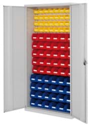 Zeige Details für Schlitzplattenschrank mit Vollblechtüren, 1950x1000x410 mm HxBxT, Modell 51, Korpus RAL 7035 lichtgrau, Türen RAL 7035 lichtgrau Bild von Schlitzplattenschrank mit Vollblechtüren, 1950x1000x410 mm HxBxT, Modell 51, Korpus RAL 7035 lichtgrau, Türen RAL 7035 lichtgrau