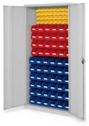 Zeige Details für Schlitzplattenschrank mit Vollblechtüren, 1950x1000x410 mm HxBxT, Modell 57, Korpus RAL 7035 lichtgrau, Türen RAL 7035 lichtgrau Bild von Schlitzplattenschrank mit Vollblechtüren, 1950x1000x410 mm HxBxT, Modell 57, Korpus RAL 7035 lichtgrau, Türen RAL 7035 lichtgrau