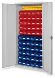 Zeige Details für Schlitzplattenschrank mit Vollblechtüren, 1950x1000x410 mm HxBxT, Modell 58, Korpus RAL 7035 lichtgrau, Türen RAL 7035 lichtgrau Bild von Schlitzplattenschrank mit Vollblechtüren, 1950x1000x410 mm HxBxT, Modell 58, Korpus RAL 7035 lichtgrau, Türen RAL 7035 lichtgrau