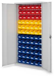 Zeige Details für Schlitzplattenschrank mit Vollblechtüren, 1950x1000x410 mm HxBxT, Modell 56, Korpus RAL 7035 lichtgrau, Türen RAL 7035 lichtgrau Bild von Schlitzplattenschrank mit Vollblechtüren, 1950x1000x410 mm HxBxT, Modell 56, Korpus RAL 7035 lichtgrau, Türen RAL 7035 lichtgrau