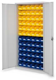 Zeige Details für Schlitzplattenschrank mit Vollblechtüren, 1950x1000x410 mm HxBxT, Modell 53, Korpus RAL 7035 lichtgrau, Türen RAL 7035 lichtgrau Bild von Schlitzplattenschrank mit Vollblechtüren, 1950x1000x410 mm HxBxT, Modell 53, Korpus RAL 7035 lichtgrau, Türen RAL 7035 lichtgrau