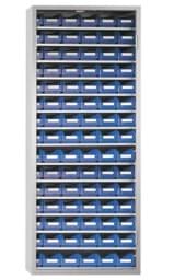 Zeige Details für Ordnungsschrank mit Lagersichtkästen, 1600x690x285 mm HxBxT, Modell 23 RAL 7035 lichtgrau Bild von Ordnungsschrank mit Lagersichtkästen, 1600x690x285 mm HxBxT, Modell 23 RAL 7035 lichtgrau