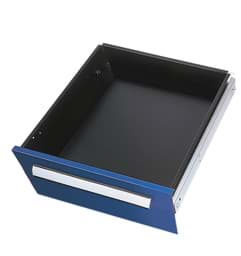 Zeige Details für Schublade H 175 mm x B 500 mm, Traglast 110 kg, RAL 5010 enzianblau Bild von Schublade H 175 mm x B 500 mm, Traglast 110 kg, RAL 5010 enzianblau