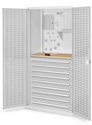 Zeige Details für Schubladenschrank mit Schubladen und Fachböden 1950x1000x600 mm HxBxT Bild von Schubladenschrank mit Schubladen und Fachböden 1950x1000x600 mm HxBxT