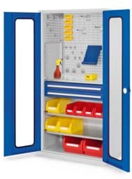 Zeige Details für Schubladenschrank mit Schubladen und Fachböden 1950x1000x600 mm HxBxT Bild von Schubladenschrank mit Schubladen und Fachböden 1950x1000x600 mm HxBxT