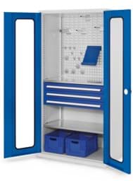 Zeige Details für Schubladenschrank mit Schubladen und Fachböden 1950x1000x600 mm HxBxT Bild von Schubladenschrank mit Schubladen und Fachböden 1950x1000x600 mm HxBxT