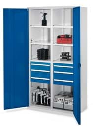 Zeige Details für Schwerlastschrank 1950x1000x600 mm HxBxT, Vollblechtüren Bild von Schwerlastschrank 1950x1000x600 mm HxBxT, Vollblechtüren