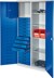 Bild von Arbeitsplatzhochschrank, Türen RAL 5010 enzianblau
