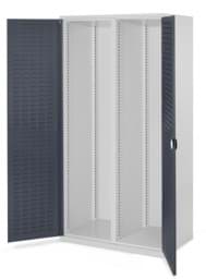 Zeige Details für Schwerlastschrank mit Mitteltrennwand 1950x1000x600 mm HxBxT, Schlitzplattentüren Bild von Schwerlastschrank mit Mitteltrennwand 1950x1000x600 mm HxBxT, Schlitzplattentüren