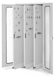 Zeige Details für Vertikalschrank 1950x1000x600 mm HxBxT, 3 Auszüge, Korpus RAL 7035 lichtgrau, Türen RAL 7035 lichtgrau Bild von Vertikalschrank 1950x1000x600 mm HxBxT, 3 Auszüge, Korpus RAL 7035 lichtgrau, Türen RAL 7035 lichtgrau