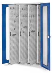 Zeige Details für Vertikalschrank 1950x1000x600 mm HxBxT, 4 Auszüge, Korpus RAL 7035 lichtgrau, Türen RAL 5010 enzianblau Bild von Vertikalschrank 1950x1000x600 mm HxBxT, 4 Auszüge, Korpus RAL 7035 lichtgrau, Türen RAL 5010 enzianblau