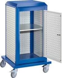 Zeige Details für Tooltower, 1260x700x700 mm HxBxT, mit 3 aussenliegende, 2 innenliegende Lochplatten, 1 Lochplattentüre, ganze Höhe, 1 Fachboden Bild von Tooltower, 1260x700x700 mm HxBxT, mit 3 aussenliegende, 2 innenliegende Lochplatten, 1 Lochplattentüre, ganze Höhe, 1 Fachboden