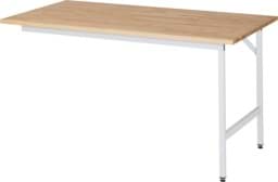 Zeige Details für Anbautisch, B 1250 x T 800 x H 800-850 mm, Buche-Massiv-Platte 25 mm Bild von Anbautisch, B 1250 x T 800 x H 800-850 mm, Buche-Massiv-Platte 25 mm