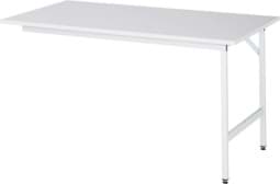 Zeige Details für Arbeitstisch, B 1250 x T 800 x H 800-850 mm, EGB-Melaminbeschichtete-Platte 28 mm Bild von Arbeitstisch, B 1250 x T 800 x H 800-850 mm, EGB-Melaminbeschichtete-Platte 28 mm