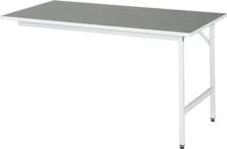 Zeige Details für Arbeitstisch, B 1250 x T 800 x H 800-850 mm, Linoleum-/Universal-Platte 25 mm Bild von Arbeitstisch, B 1250 x T 800 x H 800-850 mm, Linoleum-/Universal-Platte 25 mm