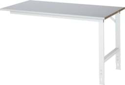 Zeige Details für Anbautisch, B 750 x T 800 x H 760-1080 mm, Stahlblechbelag-Platte 25 mm Bild von Anbautisch, B 750 x T 800 x H 760-1080 mm, Stahlblechbelag-Platte 25 mm