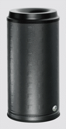 Zeige Details für Stand-Abfallbehälter Alu-antik-silber, 20 Liter, 250x500 mm ØxH Bild von Stand-Abfallbehälter Alu-antik-silber, 20 Liter, 250x500 mm ØxH