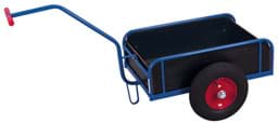 Zeige Details für Handwagen mit Bordwand, 975x635 mm BxT Ladefläche Bild von Handwagen mit Bordwand, 975x635 mm BxT Ladefläche