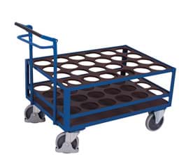 Zeige Details für Stahlflaschenwagen div. Flaschen mit Totmannbremse Bild von Stahlflaschenwagen div. Flaschen mit Totmannbremse