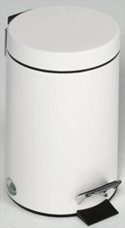 Zeige Details für Tretabfallsammler 5 Liter, weiss
 Bild von Tretabfallsammler 5 Liter, weiss