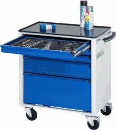 Zeige Details für Werkzeugwagen, B 700 x T 500 x H 795 mm Bild von Werkzeugwagen, B 700 x T 500 x H 795 mm