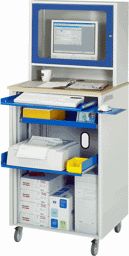 Zeige Details für Computer-Station adlatus - Modell 20, B 720 x T 660 x H 1810 mm
 Bild von Computer-Station adlatus - Modell 20, B 720 x T 660 x H 1810 mm