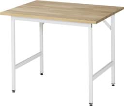 Zeige Details für Arbeitstisch, B 1000 x T 800 x H 800-850 mm, Buche-Massiv-Platte 25 mm Bild von Arbeitstisch, B 1000 x T 800 x H 800-850 mm, Buche-Massiv-Platte 25 mm