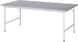 Zeige Details für Arbeitstisch, B 2000 x T 1000 x H 800-850 mm, Stahlblechbelag-Platte 25 mm Bild von Arbeitstisch, B 2000 x T 1000 x H 800-850 mm, Stahlblechbelag-Platte 25 mm