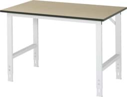 Zeige Details für Arbeitstisch, B 1250 x T 800 x H 760-1080 mm Bild von Arbeitstisch, B 1250 x T 800 x H 760-1080 mm