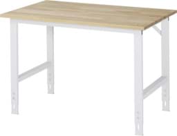 Zeige Details für Arbeitstisch, B 1250 x T 800 x H 760-1080 mm, Buche-Massiv-Platte 25 mm Bild von Arbeitstisch, B 1250 x T 800 x H 760-1080 mm, Buche-Massiv-Platte 25 mm
