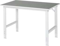 Zeige Details für Arbeitstisch, B 1250 x T 800 x H 760-1080 mm, Linoleum-/Universal-Platte 25 mm Bild von Arbeitstisch, B 1250 x T 800 x H 760-1080 mm, Linoleum-/Universal-Platte 25 mm