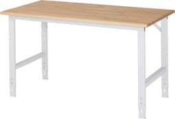 Zeige Details für Arbeitstisch, B 1500 x T 800 x H 760-1080 mm, Buche-Massiv-Platte 25 mm Bild von Arbeitstisch, B 1500 x T 800 x H 760-1080 mm, Buche-Massiv-Platte 25 mm