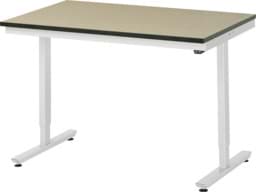 Zeige Details für Arbeitstisch 1250x800x720-1120 mm BxTxH mit MDF-Platte 22 mm Bild von Arbeitstisch 1250x800x720-1120 mm BxTxH mit MDF-Platte 22 mm