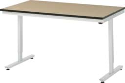 Zeige Details für Arbeitstisch 1500x800x720-1120 mm BxTxH mit MDF-Platte 22 mm Bild von Arbeitstisch 1500x800x720-1120 mm BxTxH mit MDF-Platte 22 mm