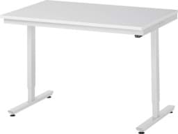 Zeige Details für Arbeitstisch 1250x800x720-1120 mm BxTxH mit Melamin-Platte 22 mm Bild von Arbeitstisch 1250x800x720-1120 mm BxTxH mit Melamin-Platte 22 mm