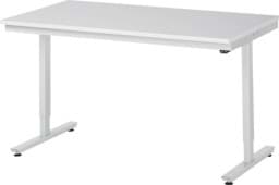 Zeige Details für Arbeitstisch 1500x800x720-1120 mm BxTxH mit Melamin-Platte 22 mm Bild von Arbeitstisch 1500x800x720-1120 mm BxTxH mit Melamin-Platte 22 mm